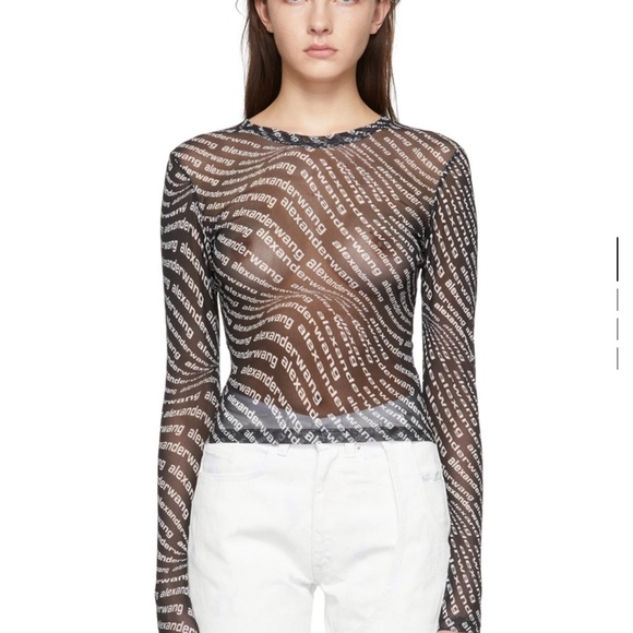 Alexander Wang Tops - Alexander Wang mesh T shirt